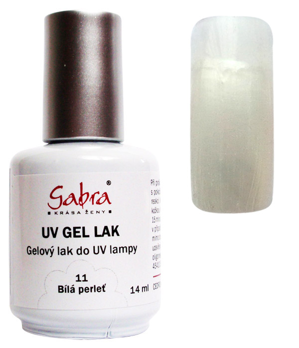 UV gel lak GABRA 11 bílá perleť 14 ml | NEHTOVÁ MODELÁŽ - Gel laky UV gel lak GABRA 11 bílá perleť 14 ml | NEHTOVÁ MODELÁŽ - Gel laky